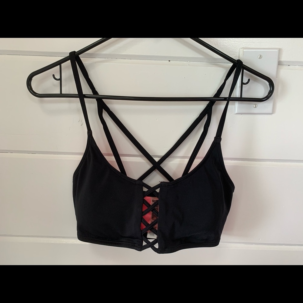 Pink bathing suit top
